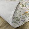 Ambesonne Floral Place Mats Set of 4, Vintage Garden Plants Herbs Flowers Botanical Classic Design Art, Washable Fabric Placemats for Dining Table, Standard Size, Reseda Green Beige(Reseda Green Beige)