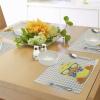 Ambesonne Floral Place Mats Set of 4, Vintage Garden Plants Herbs Flowers Botanical Classic Design Art, Washable Fabric Placemats for Dining Table, Standard Size, Reseda Green Beige(Orange Yellow)