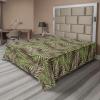 Ambesonne Floral Scene Flat Sheet, Garden Feelings Flowers Boho Silhouettes with Neutral Colors Art, Soft Comfortable Top Sheet Decorative Bedding 1 Piece, Queen Size, Salmon White Dark Cocoa(Reseda Green and Caramel)
