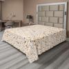 Ambesonne Floral Scene Flat Sheet, Garden Feelings Flowers Boho Silhouettes with Neutral Colors Art, Soft Comfortable Top Sheet Decorative Bedding 1 Piece, Queen Size, Salmon White Dark Cocoa(Salmon White Dark Cocoa)