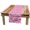 Ambesonne Floral Table Runner, Vintage Floral Drawing Style Classical in Pastel Colors Rhythmic Pattern, Dining Room Kitchen Rectangular Runner, 16″ X 120″, Eggshell Multicolor(Pink and White)