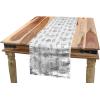 Ambesonne Floral Table Runner, Vintage Floral Drawing Style Classical in Pastel Colors Rhythmic Pattern, Dining Room Kitchen Rectangular Runner, 16″ X 120″, Eggshell Multicolor(White Charcoal Grey)