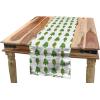 Ambesonne Floral Table Runner, Vintage Floral Drawing Style Classical in Pastel Colors Rhythmic Pattern, Dining Room Kitchen Rectangular Runner, 16″ X 120″, Eggshell Multicolor(Green White)