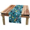 Ambesonne Floral Table Runner, Vintage Floral Drawing Style Classical in Pastel Colors Rhythmic Pattern, Dining Room Kitchen Rectangular Runner, 16″ X 120″, Eggshell Multicolor(Sea Blue Multicolor)