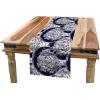 Ambesonne Floral Table Runner, Vintage Floral Drawing Style Classical in Pastel Colors Rhythmic Pattern, Dining Room Kitchen Rectangular Runner, 16″ X 120″, Eggshell Multicolor(Indigo White)