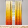 Ambesonne Floral Window Curtains Pack of 2, Minimalist Design Cozy Neutral Farmhouse Plaid with Leaves and Flowers, Lightweight Set & Rod Pocket, 4 Panels of – 28″ x 63″, Sage Green Blue Yellow(Red Vermilion Marigold)
