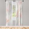 Ambesonne Floral Window Curtains Pack of 2, Minimalist Design Cozy Neutral Farmhouse Plaid with Leaves and Flowers, Lightweight Set & Rod Pocket, 4 Panels of – 28″ x 63″, Sage Green Blue Yellow(Blush Pale Cadet Blue)