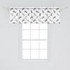 Ambesonne Floral Window Valance, Flower Petals Blossoms Leaves and Bird Sitting Vintage Inspired Image, Curtain Valance for Kitchen Bedroom Decor with Rod Pocket, 54″ X 12″, Coral Fern Green White(Charcoal Grey White)