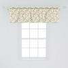 Ambesonne Floral Window Valance, Flower Petals Blossoms Leaves and Bird Sitting Vintage Inspired Image, Curtain Valance for Kitchen Bedroom Decor with Rod Pocket, 54″ X 12″, Coral Fern Green White(Coral Fern Green White)