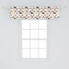 Ambesonne Floral Window Valance, Flower Petals Blossoms Leaves and Bird Sitting Vintage Inspired Image, Curtain Valance for Kitchen Bedroom Decor with Rod Pocket, 54″ X 12″, Coral Fern Green White(Dark Sand Brown)