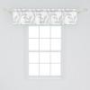 Ambesonne Floral Window Valance, Flower Petals Blossoms Leaves and Bird Sitting Vintage Inspired Image, Curtain Valance for Kitchen Bedroom Decor with Rod Pocket, 54″ X 12″, Coral Fern Green White(Pale Grey)