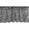 Ambesonne Floral Window Valance, Flower Petals Blossoms Leaves and Bird Sitting Vintage Inspired Image, Curtain Valance for Kitchen Bedroom Decor with Rod Pocket, 54″ X 12″, Coral Fern Green White(Black and White)