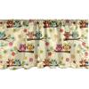 Ambesonne Floral Window Valance, Flower Petals Blossoms Leaves and Bird Sitting Vintage Inspired Image, Curtain Valance for Kitchen Bedroom Decor with Rod Pocket, 54″ X 12″, Coral Fern Green White(Cream and Multicolor)