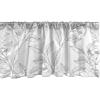 Ambesonne Floral Window Valance, Flower Petals Blossoms Leaves and Bird Sitting Vintage Inspired Image, Curtain Valance for Kitchen Bedroom Decor with Rod Pocket, 54″ X 12″, Coral Fern Green White(Pale Grey)