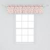 Ambesonne Floral Window Valance, Flower Petals Blossoms Leaves and Bird Sitting Vintage Inspired Image, Curtain Valance for Kitchen Bedroom Decor with Rod Pocket, 54″ X 12″, Coral Fern Green White(Coral Pale Green Brown)