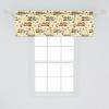 Ambesonne Floral Window Valance, Flower Petals Blossoms Leaves and Bird Sitting Vintage Inspired Image, Curtain Valance for Kitchen Bedroom Decor with Rod Pocket, 54″ X 12″, Coral Fern Green White(Cream and Multicolor)