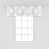 Ambesonne Floral Window Valance, Flower Petals Blossoms Leaves and Bird Sitting Vintage Inspired Image, Curtain Valance for Kitchen Bedroom Decor with Rod Pocket, 54″ X 12″, Coral Fern Green White(Pale Grey)