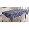 Ambesonne Flower Tablecloth, Cosmos Daisy Cornflower Wildflower Dandelion in Floral Meadow Drawing of Nature, Rectangular Table Cover for Dining Room Kitchen Decor, 60″ X 84″, Pastel Colors(Purple Blue)
