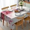 Ambesonne Flower Tablecloth, Cosmos Daisy Cornflower Wildflower Dandelion in Floral Meadow Drawing of Nature, Rectangular Table Cover for Dining Room Kitchen Decor, 60″ X 84″, Pastel Colors(Purple Orange)