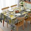 Ambesonne Flower Tablecloth, Cosmos Daisy Cornflower Wildflower Dandelion in Floral Meadow Drawing of Nature, Rectangular Table Cover for Dining Room Kitchen Decor, 60″ X 84″, Pastel Colors(Grey Yellow)
