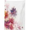 Ambesonne Flower Tablecloth, Cosmos Daisy Cornflower Wildflower Dandelion in Floral Meadow Drawing of Nature, Rectangular Table Cover for Dining Room Kitchen Decor, 60″ X 84″, Pastel Colors(Purple Orange)