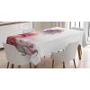 Ambesonne Flower Tablecloth, Cosmos Daisy Cornflower Wildflower Dandelion in Floral Meadow Drawing of Nature, Rectangular Table Cover for Dining Room Kitchen Decor, 60″ X 84″, Pastel Colors(Purple Orange)