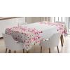 Ambesonne Flower Tablecloth, Cosmos Daisy Cornflower Wildflower Dandelion in Floral Meadow Drawing of Nature, Rectangular Table Cover for Dining Room Kitchen Decor, 60″ X 84″, Pastel Colors(Magenta White)