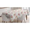 Ambesonne Flower Tablecloth, Cosmos Daisy Cornflower Wildflower Dandelion in Floral Meadow Drawing of Nature, Rectangular Table Cover for Dining Room Kitchen Decor, 60″ X 84″, Pastel Colors(Pink and Green)