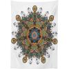 Ambesonne Flower Tablecloth, Cosmos Daisy Cornflower Wildflower Dandelion in Floral Meadow Drawing of Nature, Rectangular Table Cover for Dining Room Kitchen Decor, 60″ X 84″, Pastel Colors(Blue Orange)