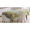 Ambesonne Flower Tablecloth, Cosmos Daisy Cornflower Wildflower Dandelion in Floral Meadow Drawing of Nature, Rectangular Table Cover for Dining Room Kitchen Decor, 60″ X 84″, Pastel Colors(Pastel Colors)