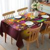 Ambesonne Flower Tablecloth, Cosmos Daisy Cornflower Wildflower Dandelion in Floral Meadow Drawing of Nature, Rectangular Table Cover for Dining Room Kitchen Decor, 60″ X 84″, Pastel Colors(Dark Umber)