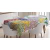 Ambesonne Flower Tablecloth, Cosmos Daisy Cornflower Wildflower Dandelion in Floral Meadow Drawing of Nature, Rectangular Table Cover for Dining Room Kitchen Decor, 60″ X 84″, Pastel Colors(Yellow Ivory)