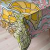 Ambesonne Flower Tablecloth, Cosmos Daisy Cornflower Wildflower Dandelion in Floral Meadow Drawing of Nature, Rectangular Table Cover for Dining Room Kitchen Decor, 60″ X 84″, Pastel Colors(Yellow Ivory)