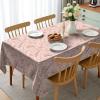 Ambesonne Flower Tablecloth, Cosmos Daisy Cornflower Wildflower Dandelion in Floral Meadow Drawing of Nature, Rectangular Table Cover for Dining Room Kitchen Decor, 60″ X 84″, Pastel Colors(White Peach)