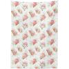 Ambesonne Flower Tablecloth, Cosmos Daisy Cornflower Wildflower Dandelion in Floral Meadow Drawing of Nature, Rectangular Table Cover for Dining Room Kitchen Decor, 60″ X 84″, Pastel Colors(Pink and Green)