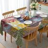 Ambesonne Flower Tablecloth, Cosmos Daisy Cornflower Wildflower Dandelion in Floral Meadow Drawing of Nature, Rectangular Table Cover for Dining Room Kitchen Decor, 60″ X 84″, Pastel Colors(Yellow Ivory)