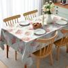 Ambesonne Flower Tablecloth, Cosmos Daisy Cornflower Wildflower Dandelion in Floral Meadow Drawing of Nature, Rectangular Table Cover for Dining Room Kitchen Decor, 60″ X 84″, Pastel Colors(Pink and Green)