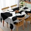 Ambesonne Flower Tablecloth, Cosmos Daisy Cornflower Wildflower Dandelion in Floral Meadow Drawing of Nature, Rectangular Table Cover for Dining Room Kitchen Decor, 60″ X 84″, Pastel Colors(Black White)