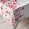 Ambesonne Flower Tablecloth, Cosmos Daisy Cornflower Wildflower Dandelion in Floral Meadow Drawing of Nature, Rectangular Table Cover for Dining Room Kitchen Decor, 60″ X 84″, Pastel Colors(Magenta White)