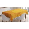 Ambesonne Flower Tablecloth, Cosmos Daisy Cornflower Wildflower Dandelion in Floral Meadow Drawing of Nature, Rectangular Table Cover for Dining Room Kitchen Decor, 60″ X 84″, Pastel Colors(Orange)
