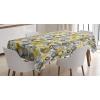 Ambesonne Flower Tablecloth, Cosmos Daisy Cornflower Wildflower Dandelion in Floral Meadow Drawing of Nature, Rectangular Table Cover for Dining Room Kitchen Decor, 60″ X 84″, Pastel Colors(Grey Yellow)