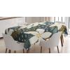 Ambesonne Flower Tablecloth, Cosmos Daisy Cornflower Wildflower Dandelion in Floral Meadow Drawing of Nature, Rectangular Table Cover for Dining Room Kitchen Decor, 60″ X 84″, Pastel Colors(Caramel White)
