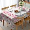 Ambesonne Flower Tablecloth, Cosmos Daisy Cornflower Wildflower Dandelion in Floral Meadow Drawing of Nature, Rectangular Table Cover for Dining Room Kitchen Decor, 60″ X 84″, Pastel Colors(Magenta White)