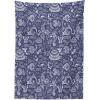 Ambesonne Flower Tablecloth, Cosmos Daisy Cornflower Wildflower Dandelion in Floral Meadow Drawing of Nature, Rectangular Table Cover for Dining Room Kitchen Decor, 60″ X 84″, Pastel Colors(Purple Blue)