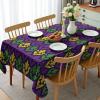 Ambesonne Flower Tablecloth, Cosmos Daisy Cornflower Wildflower Dandelion in Floral Meadow Drawing of Nature, Rectangular Table Cover for Dining Room Kitchen Decor, 60″ X 84″, Pastel Colors(Purple Yellow)
