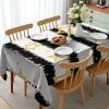 Ambesonne Flower Tablecloth, Cosmos Daisy Cornflower Wildflower Dandelion in Floral Meadow Drawing of Nature, Rectangular Table Cover for Dining Room Kitchen Decor, 60″ X 84″, Pastel Colors(White Yellow)