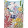 Ambesonne Flower Tablecloth, Cosmos Daisy Cornflower Wildflower Dandelion in Floral Meadow Drawing of Nature, Rectangular Table Cover for Dining Room Kitchen Decor, 60″ X 84″, Pastel Colors(Yellow Ivory)