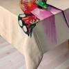 Ambesonne Flower Tablecloth, Cosmos Daisy Cornflower Wildflower Dandelion in Floral Meadow Drawing of Nature, Rectangular Table Cover for Dining Room Kitchen Decor, 60″ X 84″, Pastel Colors(Fuchsia Green)