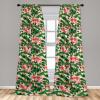 Ambesonne Flowers Curtains, Watercolor Floral Design with Neutral Colors Boho Leaves Autumn Vibes, Window Treatments 2 Panel Set for Living Room Bedroom, Pair of – 28″ x 63″, Deep Sky Blue Sand Brown(Lime Green Dark Coral)