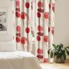 Ambesonne Flowers Curtains, Watercolor Floral Design with Neutral Colors Boho Leaves Autumn Vibes, Window Treatments 2 Panel Set for Living Room Bedroom, Pair of – 28″ x 63″, Deep Sky Blue Sand Brown(Dark Coral Eggshell)